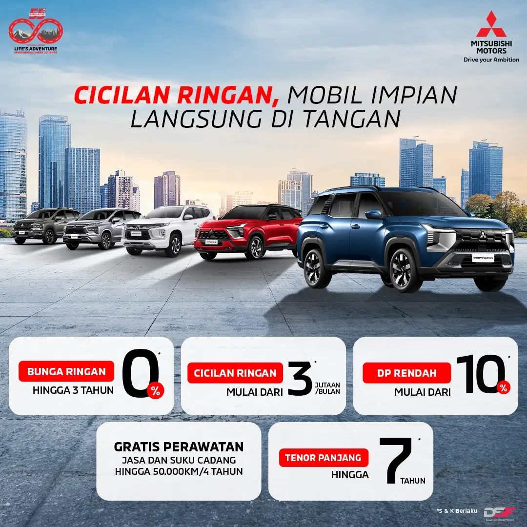 Poster Promo Program Penjualan Mobil Mitsubishi bekasi